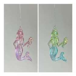 Item 818035 Plastic Mermaid Ornament