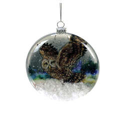 Item 820021 Owl Disc Ornament