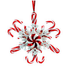 Item 820025 Candy Snowflake Ornament