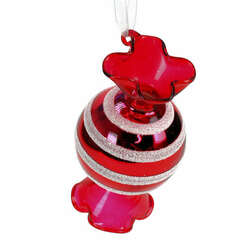 Item 820029 Red and White Candy Ornament