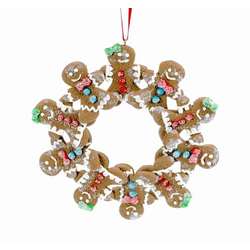 Item 820034 Gingerbread Wreath Ornament