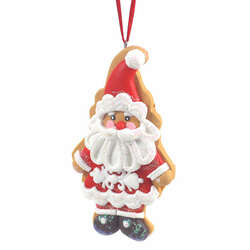 Item 820113 Claydough Gingerbread Santa Ornament