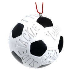 Item 825004 Soccer Ball With Words Ornament