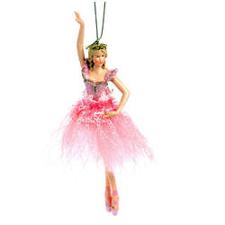 Item 825006 thumbnail Pink Dress Ballerina Ornament