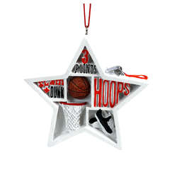 Item 825035 Basketball Star Shadow Box Ornament