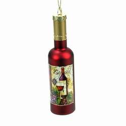 Item 825045 Red Wine Bottle Ornament