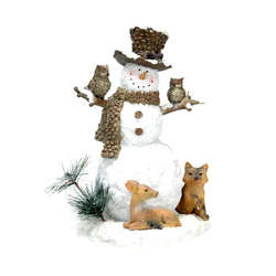Item 833029 Snowman With Animals