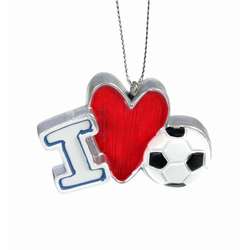 Item 835007 I Heart Soccer Ornament