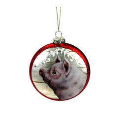 Item 844003 thumbnail Pig Disc Ornament