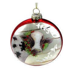 Item 844004 Cow Disc Ornament