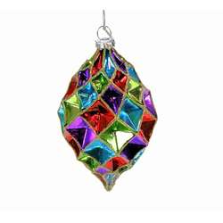 Item 844052 Multicolor Diamond Finial Ornament