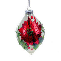 Item 844062 Poinsettia Finial Ornament