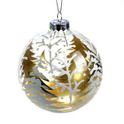 Item 844071 thumbnail Snowy Christmas Tree Ball Ornament