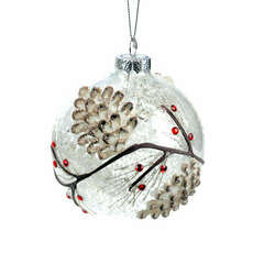 Item 844072 Pine Cone/Berries Ball Ornament