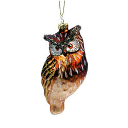 Item 844079 Brown/Tan Owl Ornament