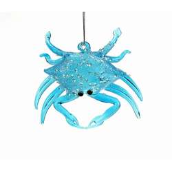 Item 844090 Glittered Blue Crab Ornament