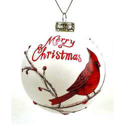 Item 844127 Red Cardinal Ball Ornament