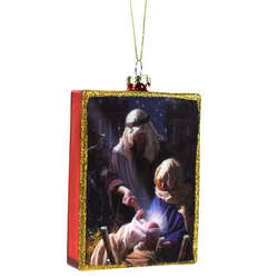 Item 844153 thumbnail Glass Nativity Ornament