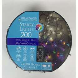 Item 855018 Starry Lights Micro Color Changing LED 200 Lights Set