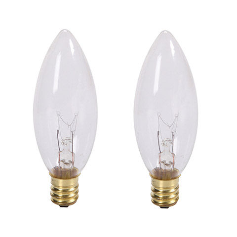 7 Watt Replacement Light Bulbs For Electric Candle Lamps 2-Pack - Item ...